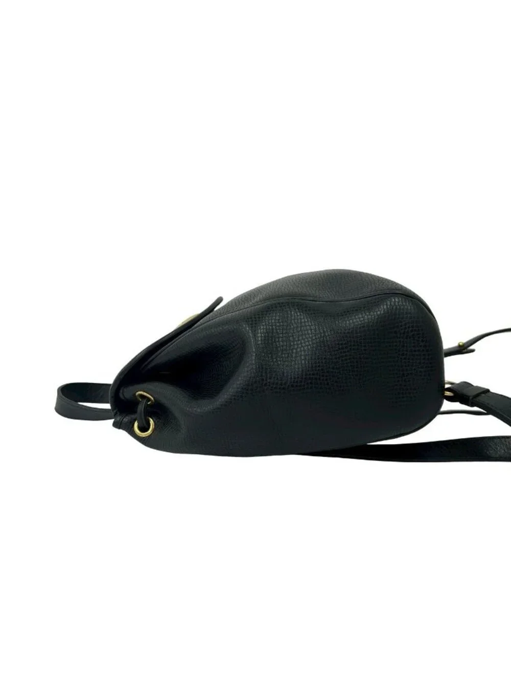 Dior Vintage CD Logo Leather Backpack Black